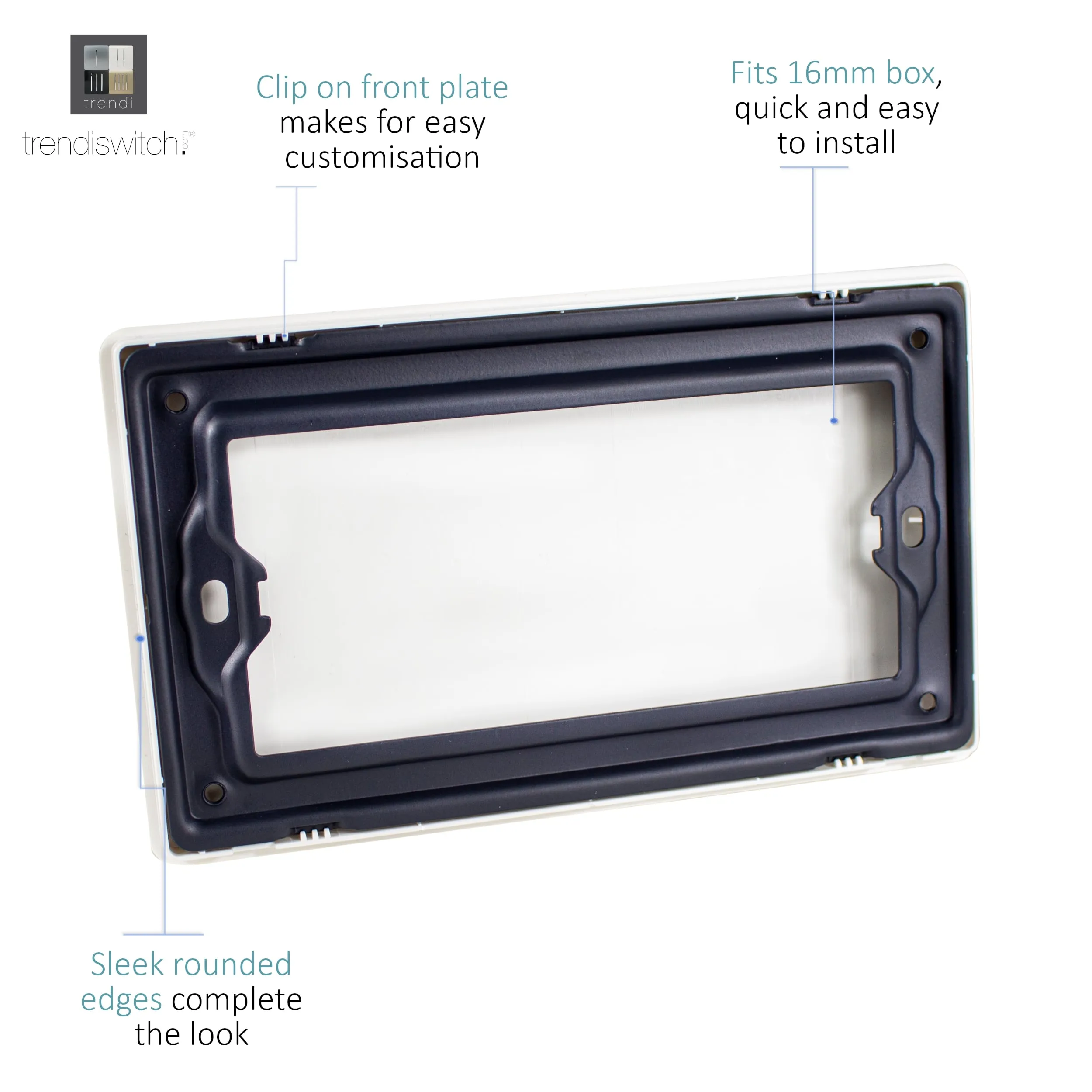 Pink Wiring Accessories Trendi Decorative Screwless